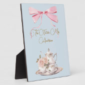 Vrijgezellenfeest Regency Tea Party Roze Lint Fotoplaat (Zijkant)