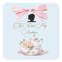 Vrijgezellenfeest Regency Tea Party Silhouet Lint