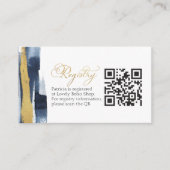 Vrijgezellenfeest Register QR Kaart | Abstract bla (Voorkant)