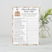 Vrijgezellenfeest reisgame kaart (Staand voorkant)