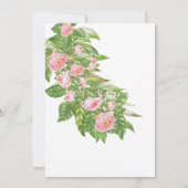 Vrijgezellenfeest reisplan 💐 Spring Pink Rose Kaart (Achterkant)