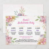 Vrijgezellenfeest Reisroute Bloemen Bloemen Waterv Kaart (Voorkant / Achterkant)