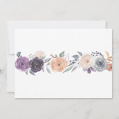 Vrijgezellenfeest reisschema Herfst perzik Paarse  Kaart (Achterkant)