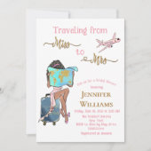 Vrijgezellenfeest reizen van Miss naar Mrs. Kaart (Voorkant)