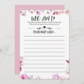 Vrijgezellenfeest Remember Me-spel Kaart (Voorkant / Achterkant)