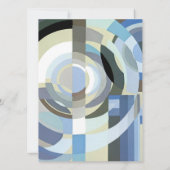  Vrijgezellenfeest, Retro Art Deco Jazz Kaart (Achterkant)