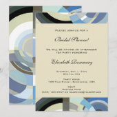  Vrijgezellenfeest, Retro Art Deco Jazz Kaart (Voorkant / Achterkant)