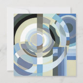  Vrijgezellenfeest, Retro Art Deco Jazz Kaart (Achterkant)