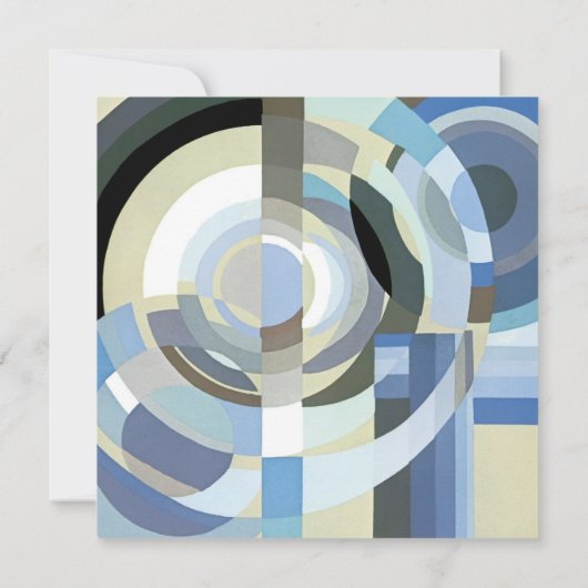  Vrijgezellenfeest, Retro Art Deco Jazz Kaart (Achterkant)