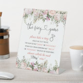 Vrijgezellenfeest Ring Game Instructies Reclamebord Met Voetstuk (Insitu)