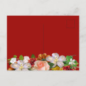 Vrijgezellenfeest rode goudmeel briefkaart (Achterkant)