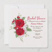 Vrijgezellenfeest rode rozen kaart (Voorkant)