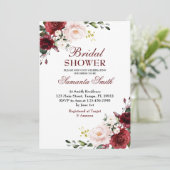 Vrijgezellenfeest rode rozenrood kaart (Staand voorkant)