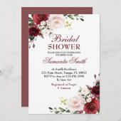 Vrijgezellenfeest rode rozenrood kaart (Voorkant / Achterkant)