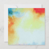 Vrijgezellenfeest rode wilde Waterverf Kaart (Achterkant)