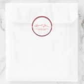 Vrijgezellenfeest Rode & Witte Chic Holiday Party Ronde Sticker (Tas)