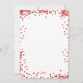 Vrijgezellenfeest rode witte rozen bloemen kaart (Achterkant)