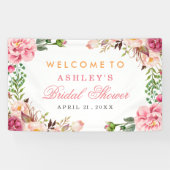 Vrijgezellenfeest Romantic Chic Floral Wrapped Spandoek (Horizontaal)