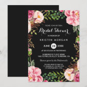 Vrijgezellenfeest Romantic Floral Wreath Wrap Kaart (Voorkant / Achterkant)