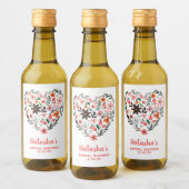 Vrijgezellenfeest | Romantic, Whimsical Heart Flow Wijn Etiket (Flessen)