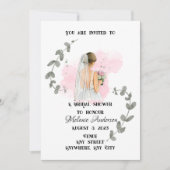 VRIJGEZELLENFEEST, romantisch bridethema Kaart (Voorkant)