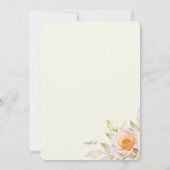 Vrijgezellenfeest Romantische Rozen Kaart (Achterkant)