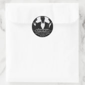 Vrijgezellenfeest ronde sticker (Tas)