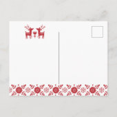 VRIJGEZELLENFEEST | Roodrendierkerst Briefkaart (Achterkant)