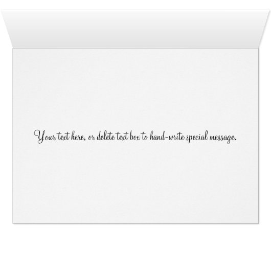 Vrijgezellenfeest Roos Geranium Dank u Blanco Kaar (Binenzijde Horizontaal (Onderkant))