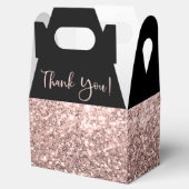 Vrijgezellenfeest Roos Gold Glitter Hartelijk dank Bedankdoosjes (Geopend)