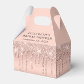 Vrijgezellenfeest Roos Gold Glitter Hartelijk dank Bedankdoosjes (Achterkant)