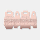 Vrijgezellenfeest Roos Gold Glitter Hartelijk dank Bedankdoosjes (Uitgevouwen)