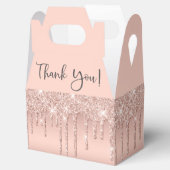 Vrijgezellenfeest Roos Gold Glitter Hartelijk dank Bedankdoosjes (Geopend)