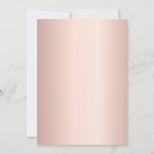 Vrijgezellenfeest Roos gouden blos roze bloemetjes Kaart (Achterkant)