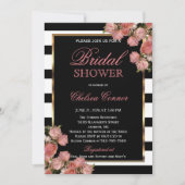 Vrijgezellenfeest - Roos Gouden Bruiloft Zwart & W Kaart (Voorkant)