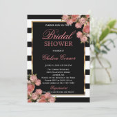 Vrijgezellenfeest - Roos Gouden Bruiloft Zwart & W Kaart (Staand voorkant)