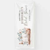 Vrijgezellenfeest Roos Gouden en Witte Pompoenen H Spandoek (Verticaal)