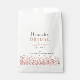 Vrijgezellenfeest Roos Gouden Glitter Elegante gun Bedankzakje