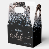 Vrijgezellenfeest Roos-gouden Glitter Favor Box Bedankdoosjes (Geopend)