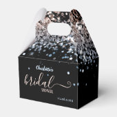 Vrijgezellenfeest Roos-gouden Glitter Favor Box Bedankdoosjes (Voorkant Zijde)