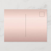 Vrijgezellenfeest roos gouden schittering uitnodiging briefkaart (Achterkant)