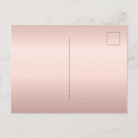 Vrijgezellenfeest roos gouden schittering uitnodiging briefkaart (Achterkant)