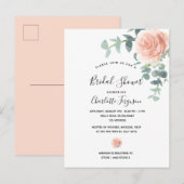 Vrijgezellenfeest roos goudfloregant briefkaart (Voorkant / Achterkant)