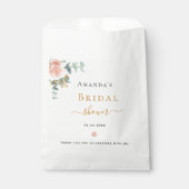 Vrijgezellenfeest roos goudfloreucalyptuselegant bedankzakje (Voorkant)