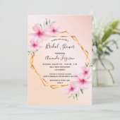 Vrijgezellenfeest roos goudkleurige roze florale g kaart (Staand voorkant)