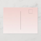 Vrijgezellenfeest roos gouduitnodiging briefkaart (Achterkant)