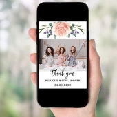 Vrijgezellenfeest roos lavendel foto dank u kaart