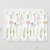 Vrijgezellenfeest Route Wildflowers Bloemen Kaart (Achterkant)