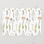 Vrijgezellenfeest Route Wildflowers Bloemen Programmakaart (Achterkant)