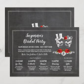 Vrijgezellenfeest Routebeschrijving Bachelorette S Kaart (Voorkant / Achterkant)